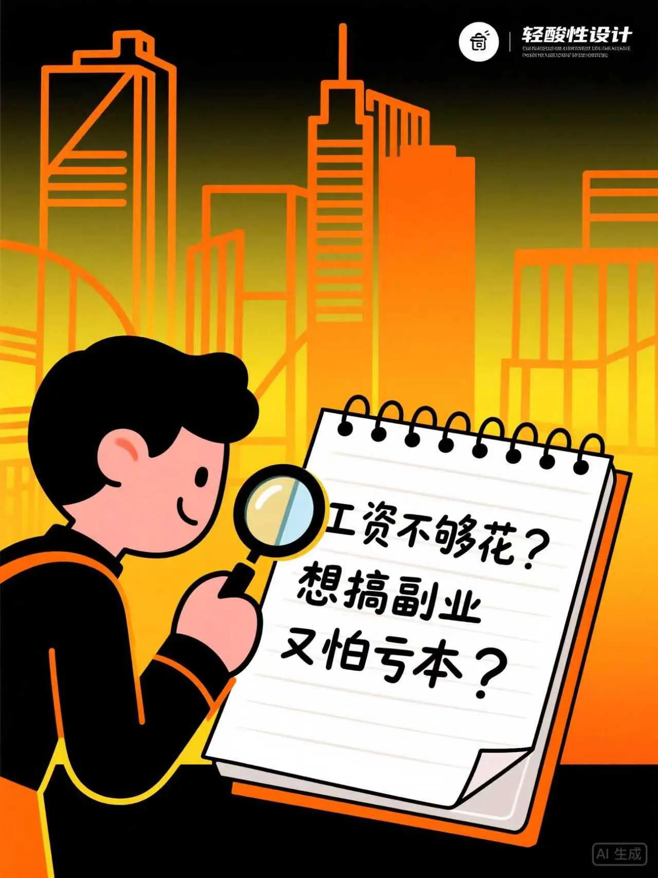 零成本副业方法_如今零元的赚钱好买卖_冷门赚钱项目推荐