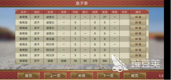 皇帝成长计划2能力值_皇帝成长计划2怎么立太子_养成类游戏立太子